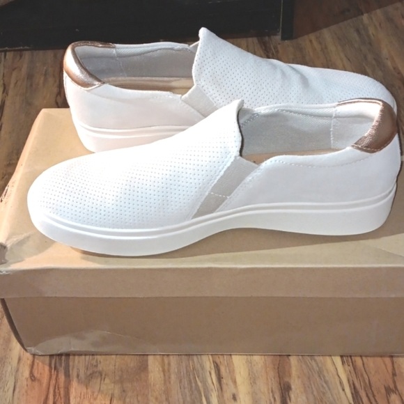 Dr. Scholl's Shoes - DR SCHOLLS Women's White Slip On Sneakers NIB